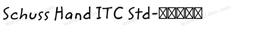 Schuss Hand ITC Std字体转换